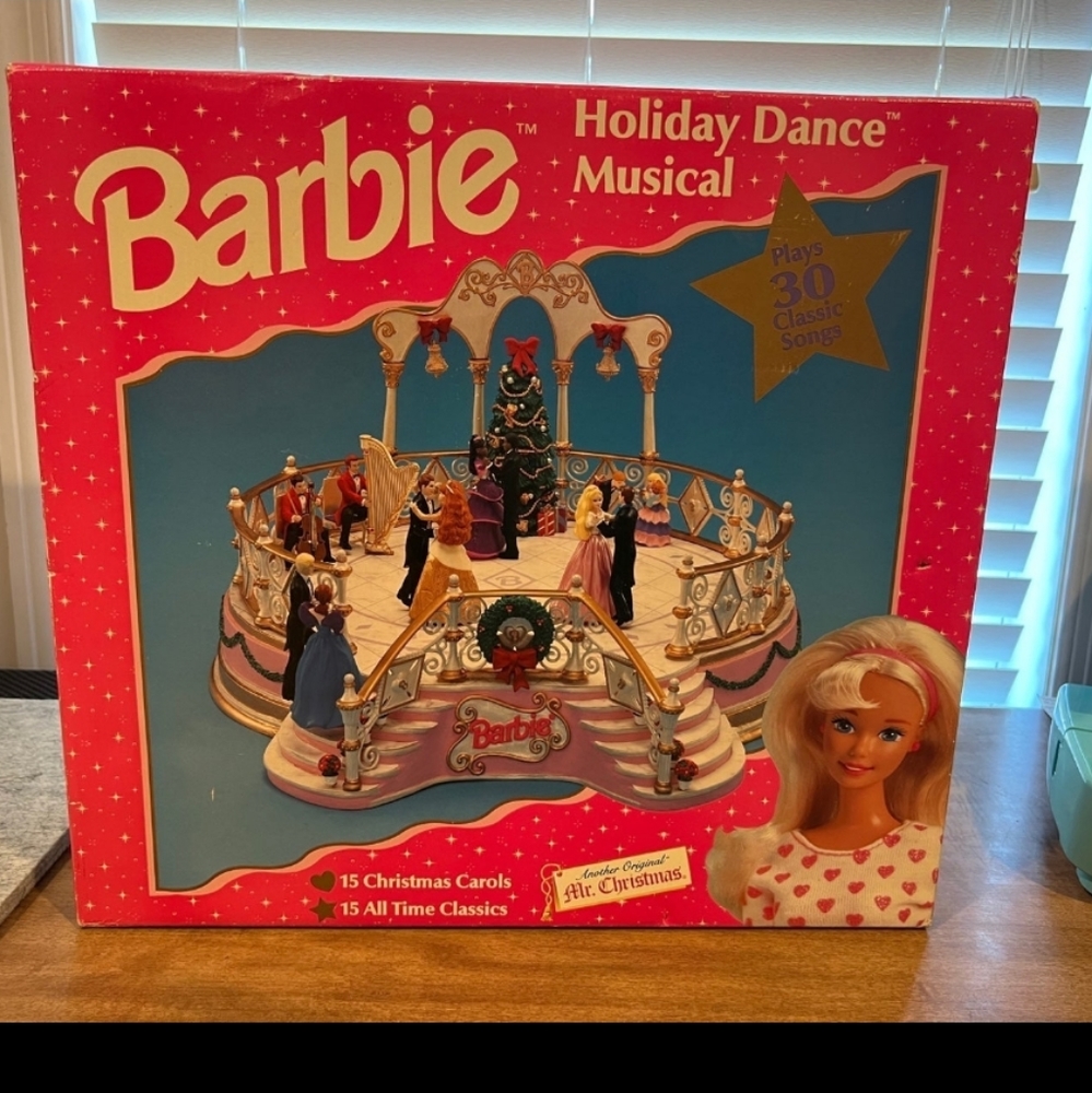 Vintage Mr. Christmas Barbie Holiday Dance Musical